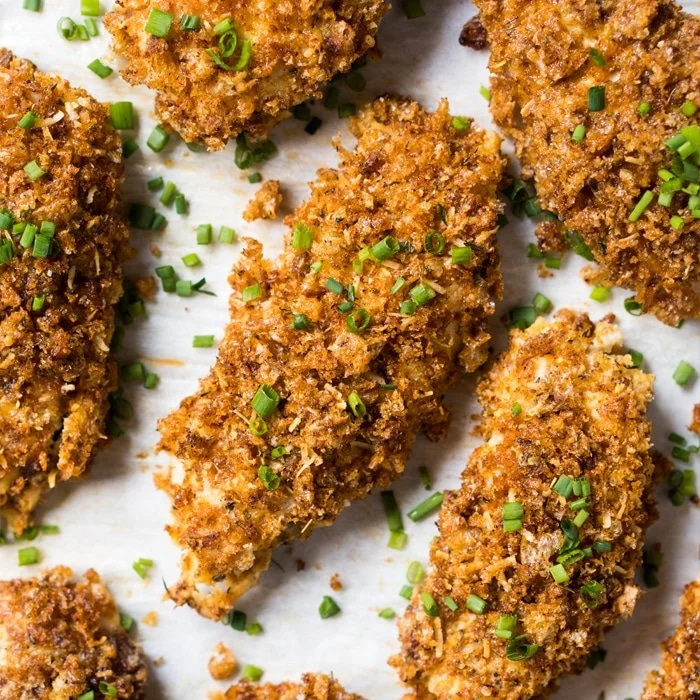 Tenders de poulet sans gluten et keto (au four !)