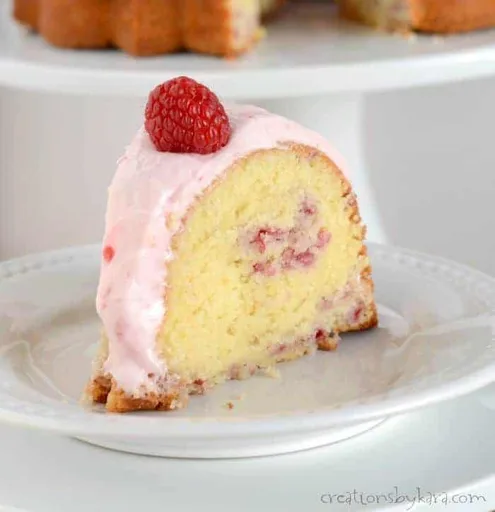 Raspberry Bundt Cake