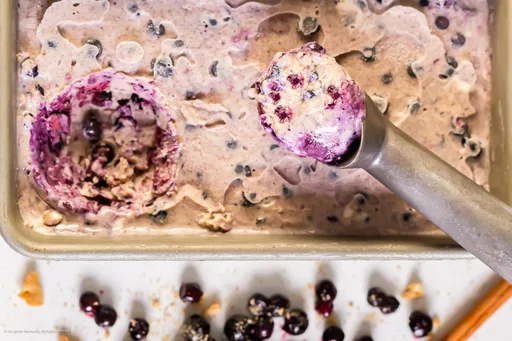 Homemade Blueberry Ice Cream (no-churn recipe!)