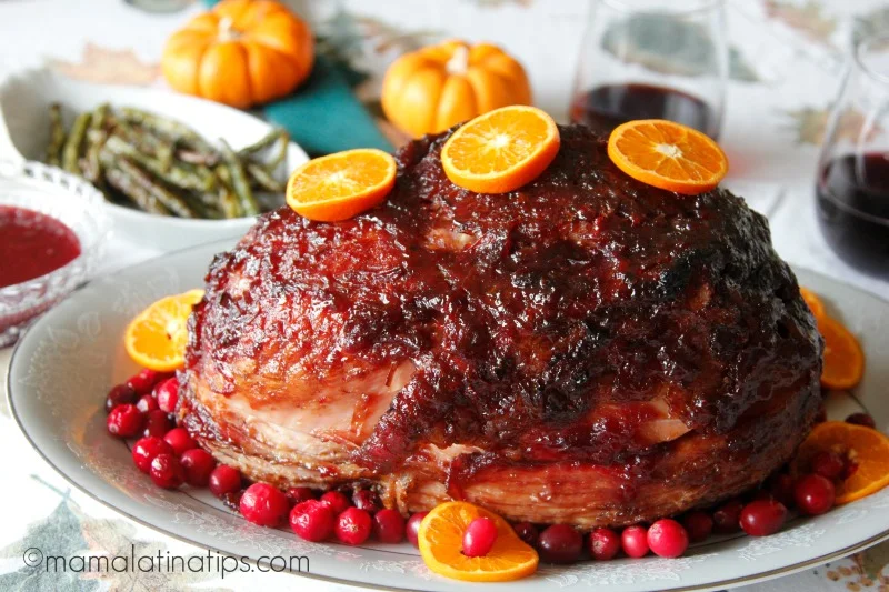 Jamón Espiral con Arándanos, Mandarinas y Chipotle