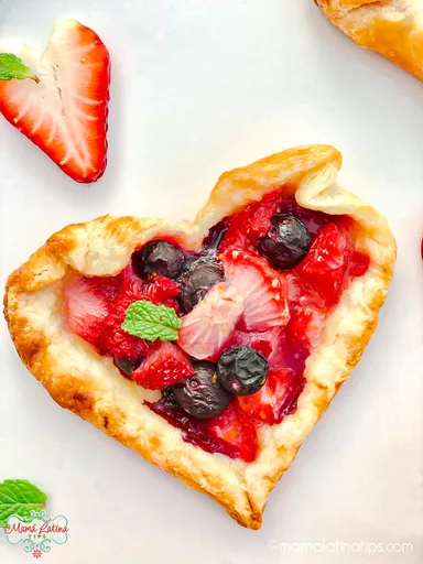 Tartas Rústicas de Frutos Rojos con Naranja