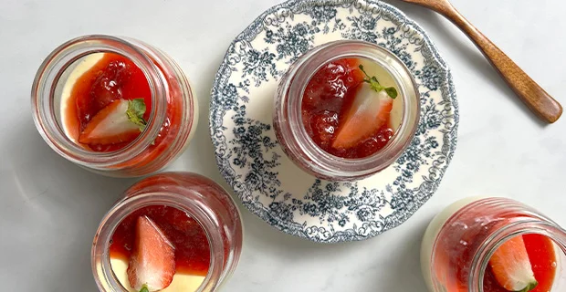 Panna Cotta de Frutillas
