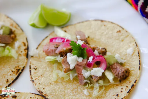 Tacos de Empuje de Res Tri-tip