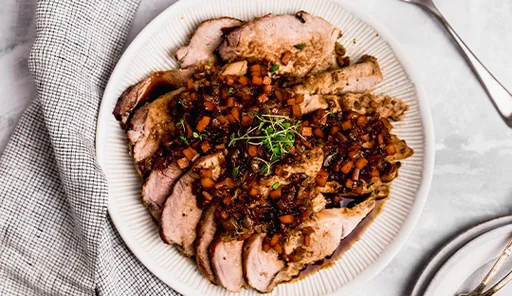 Pulpa de cerdo al horno con cerveza