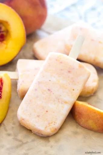 Creamy Peach Popsicles