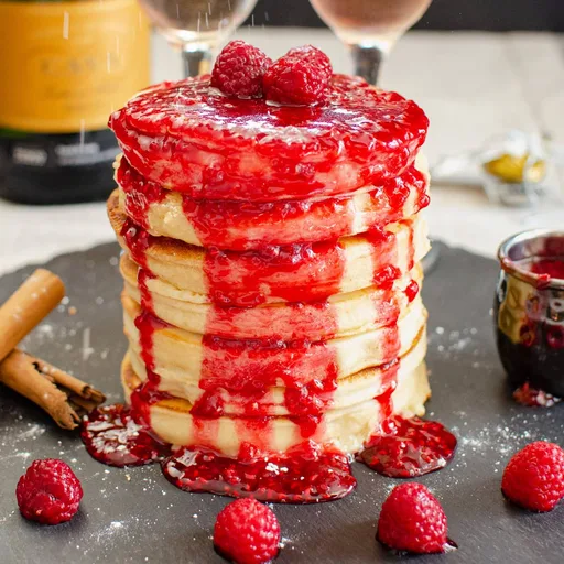 Thick Fluffy Pancakes Stack