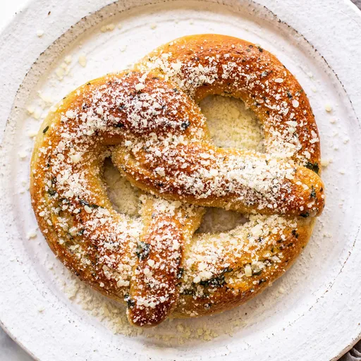 Garlic Parmesan Soft Pretzels