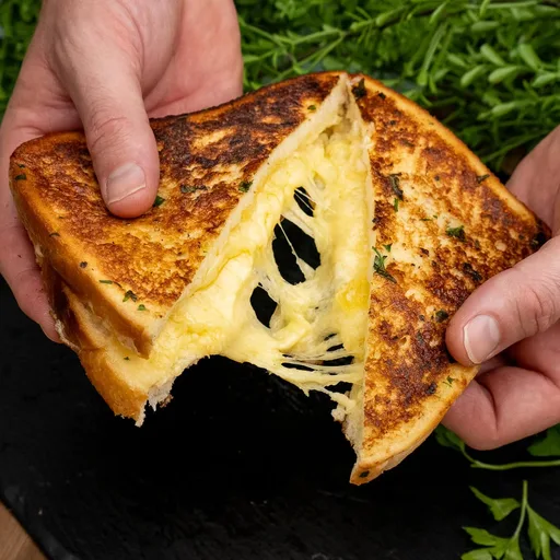 Pan con huevo y queso fácil: torrijas saladas