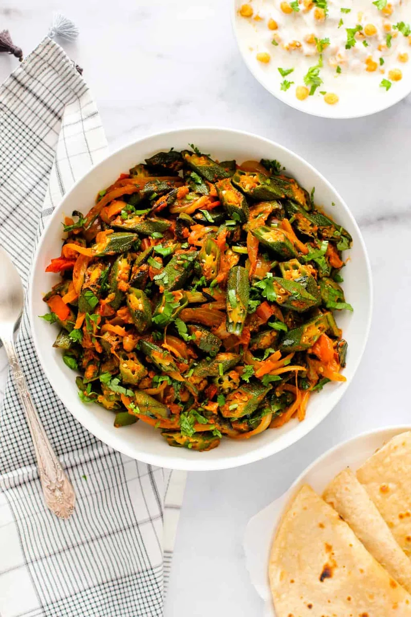 Easy Bhindi Masala – Indian Okra Stir-Fry (No Slime!)
