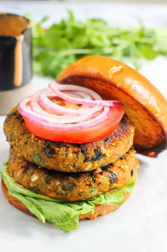 Sweet Potato and Black Bean Burgers