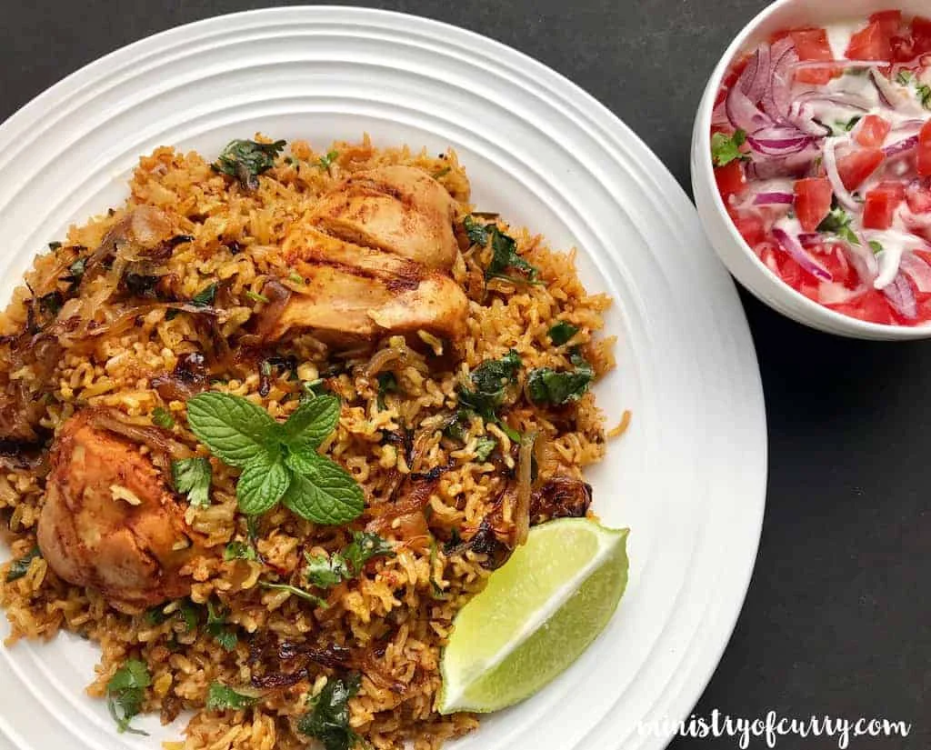 Brown Rice Chicken Biryani - Instant Pot