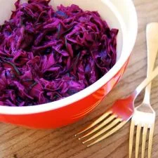 Purple Cabbage Slaw with Cucumber & Dill