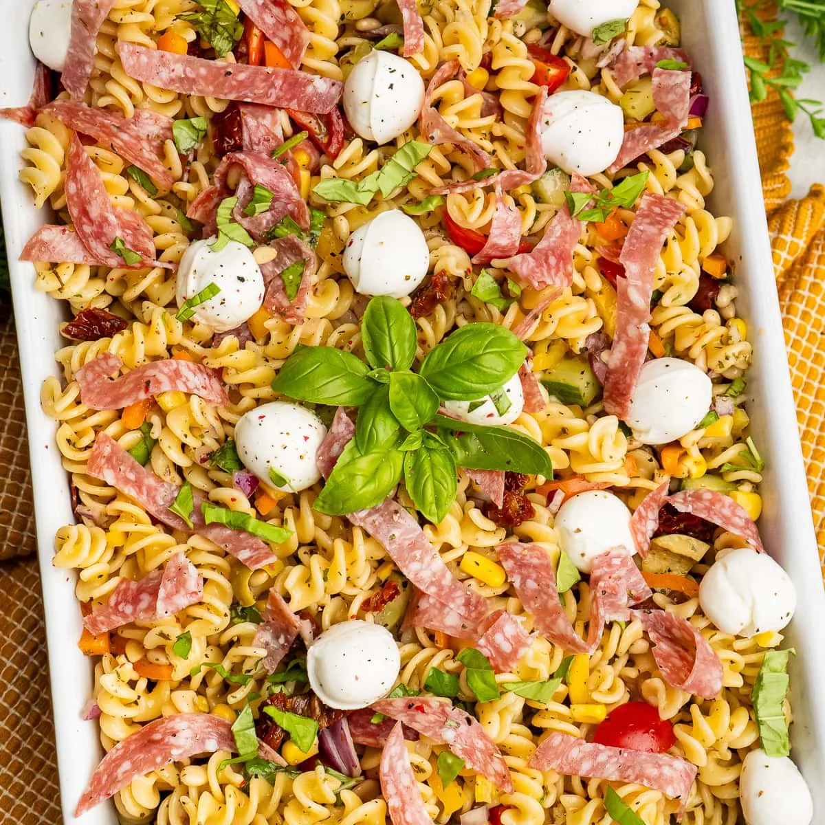 Italian Pasta Salad with Salami