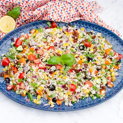 Ensalada de arroz al estilo italiano