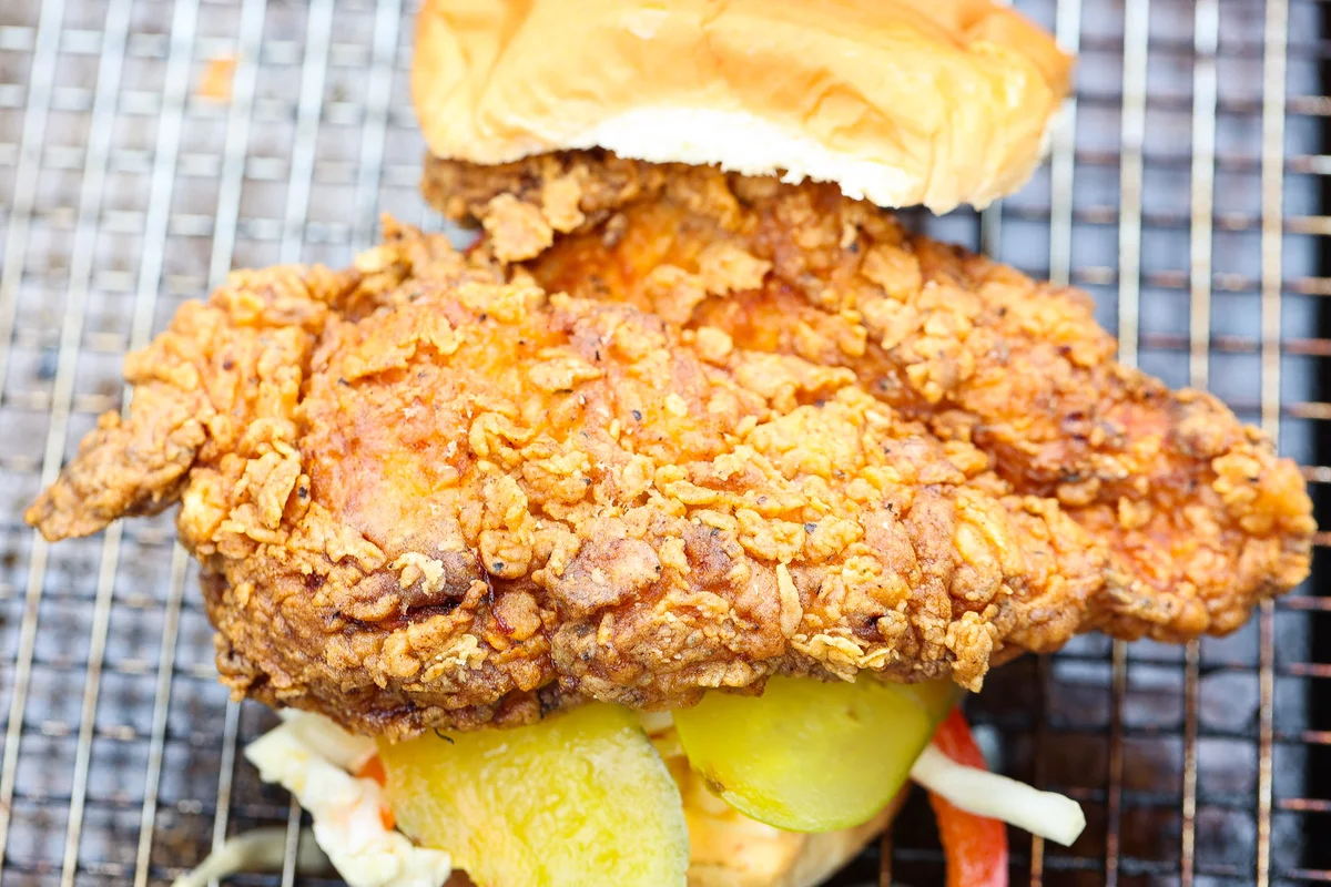 Southern Fried Chicken Sandwich with Crispy Crust