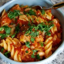 Sausage Meatball & White Bean Stew