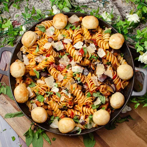 Pasta con berenjenas (Pasta alla Norma)