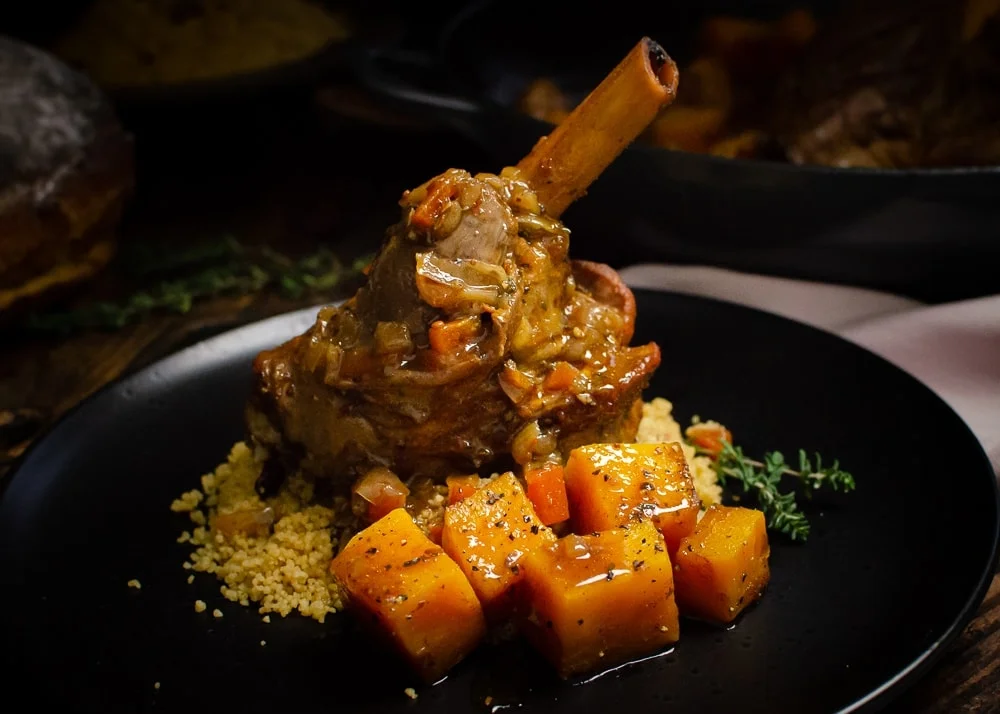 Oven Braised Lamb Shanks - Persian Spiced