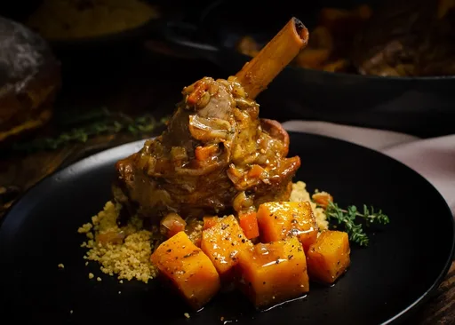 Oven Braised Lamb Shanks - Persian Spiced