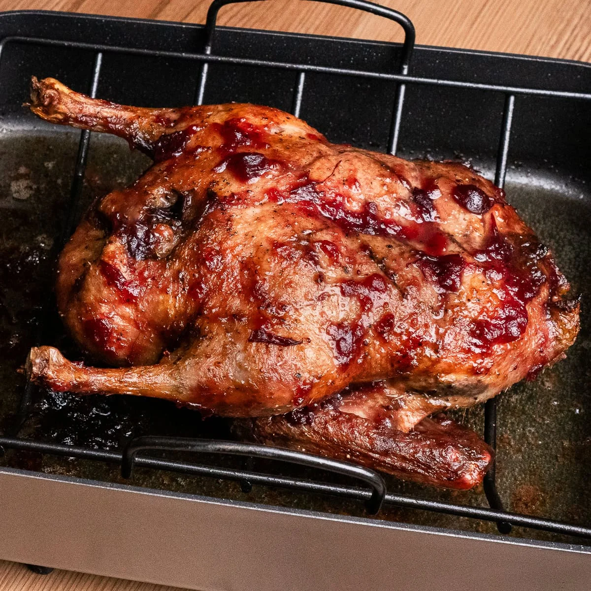 Roast Duck with Cranberry Glaze