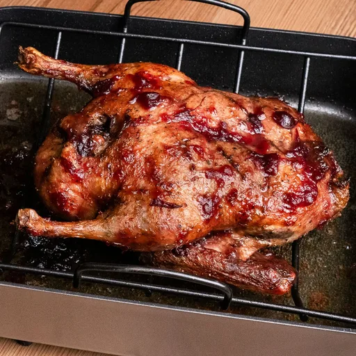 Roast Duck with Cranberry Glaze
