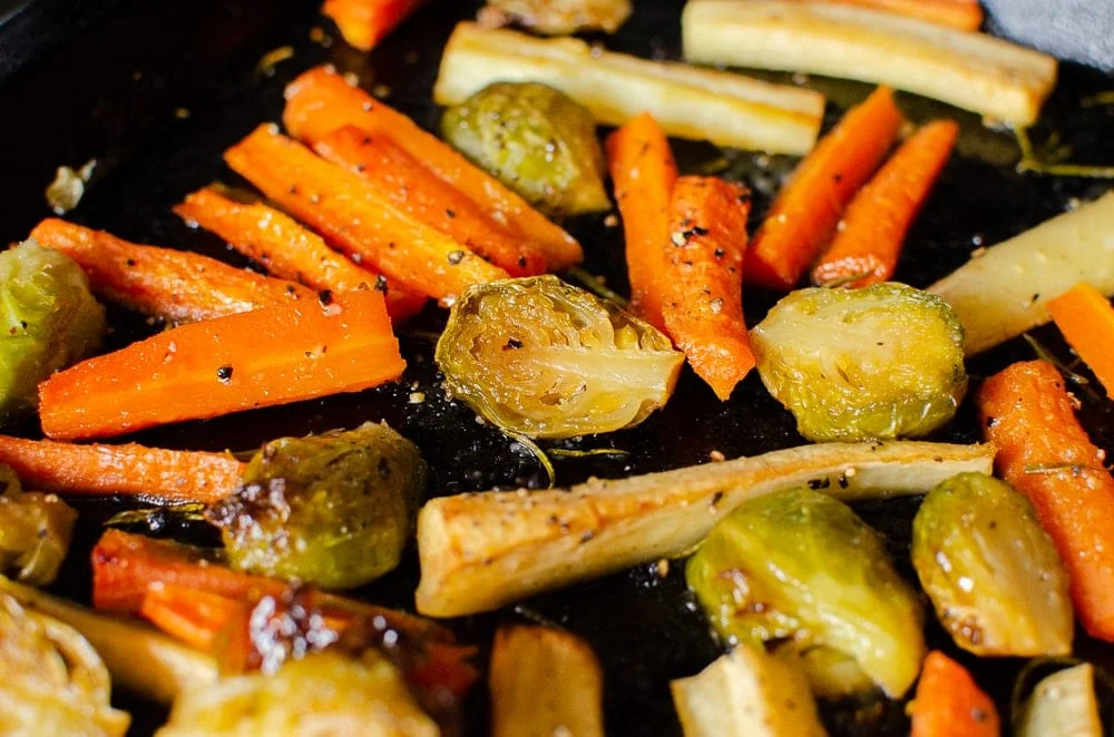 Roasted Vegetables with Maple & Rosemary Glaze
