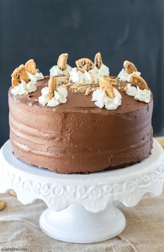 Tarta de galletas con doble pepita de chocolate