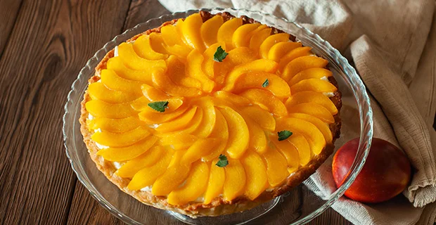 Tarta de Duraznos y Limón