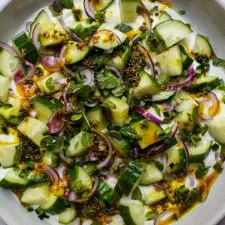 Cucumber Raita Salad Plate