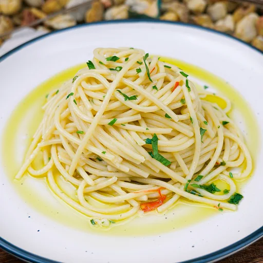 Espaguetis al Ajillo y Aceite