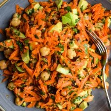 Carrot, Chickpea and Avocado Salad