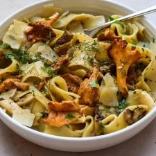 Pappardelle con setas fácil