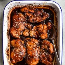 Honey Soy Baked Chicken Thighs