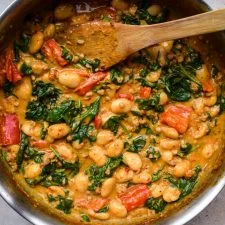 Creamy Sausage and ‘Nduja Butter Beans