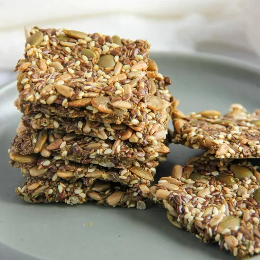 Galletas saladas de supersemillas al masala (horno y freidora de aire)