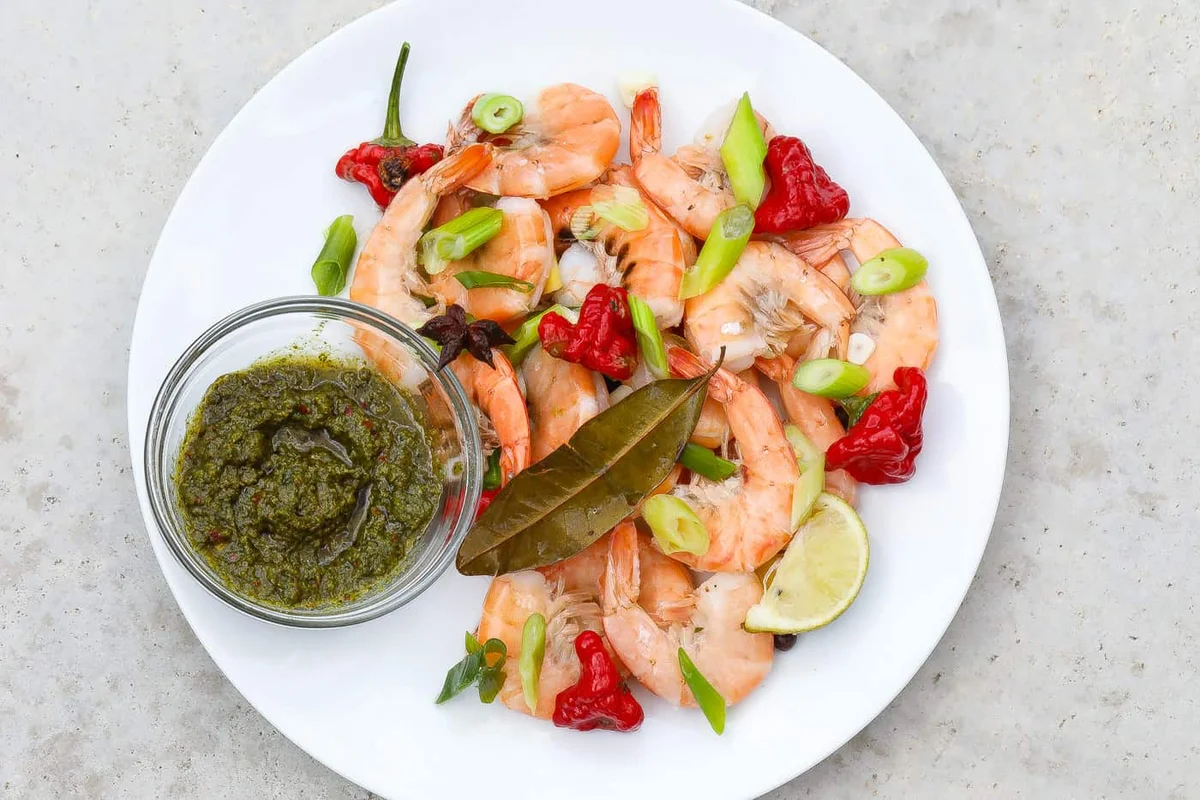 Peel and Eat Shrimp with Caribbean Flavor