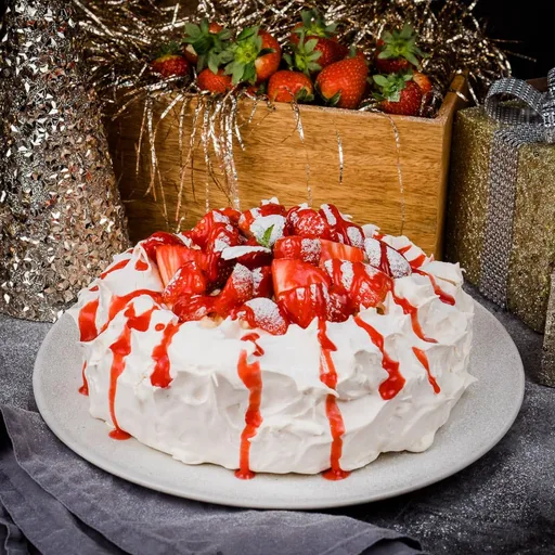 Pavlova de fresas