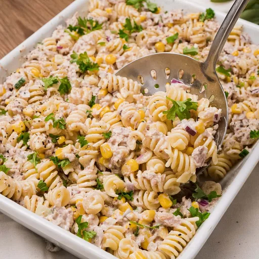 Ensalada de pasta con atún