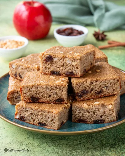 Pastel saludable de puré de manzana