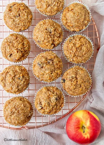 Healthy Carrot Cake Muffins