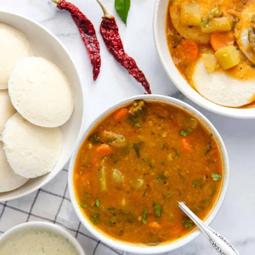 Vegetable Sambar (South Indian Lentil Soup)
