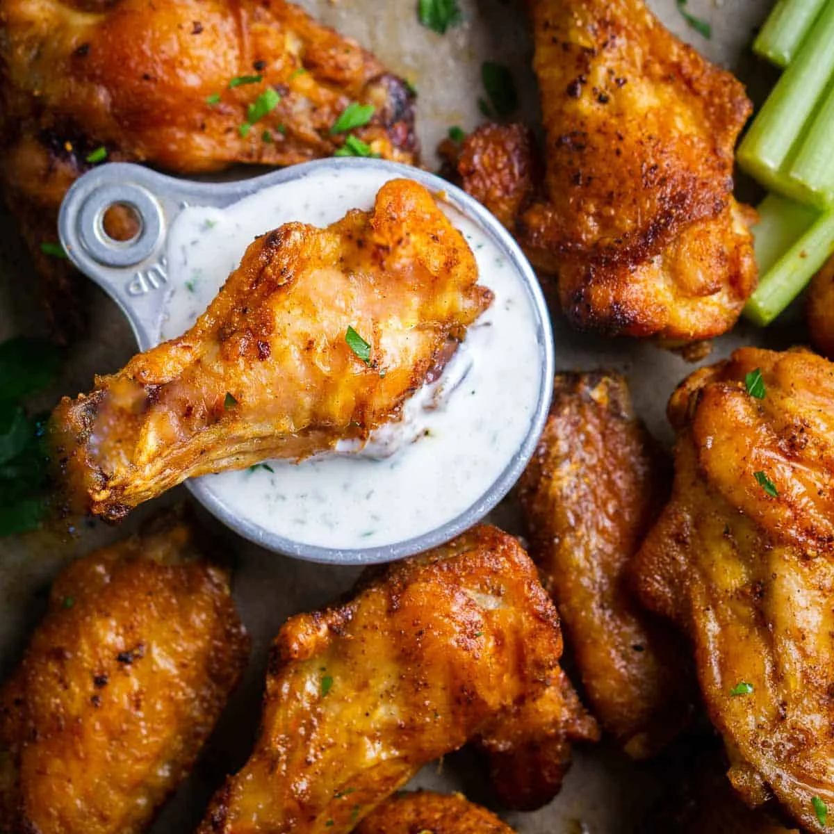 Crispy Oven Baked Chicken Wings
