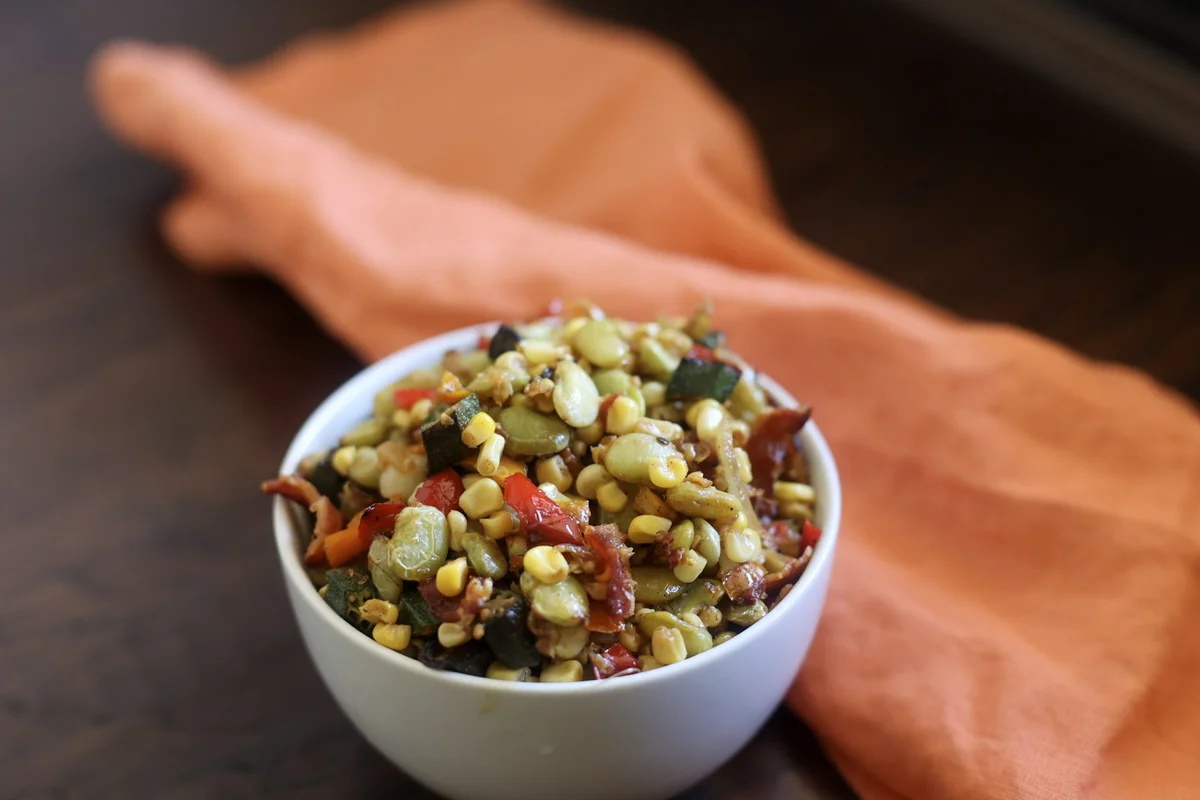 Southern Succotash with Cajun Butter