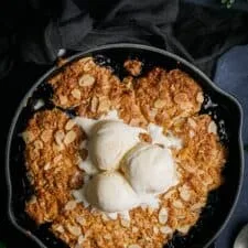 Easy Blueberry & Almond Cobbler