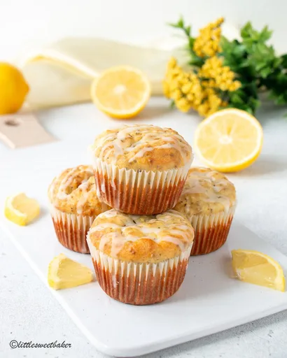 Muffins de limón y semillas de chía