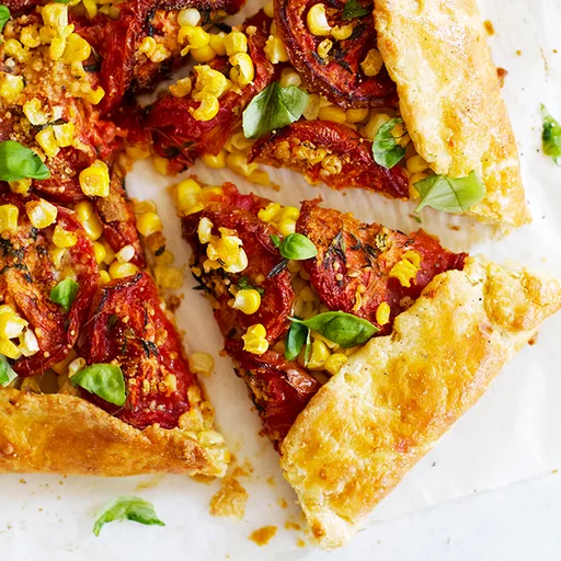 Sweet Corn & Tomato Galette