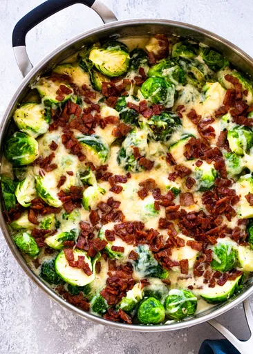 Creamy Brussels Sprouts (keto)