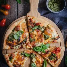 Pesto & Slow Roasted Tomato Pizza