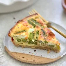 Quiche saludable de espárragos (¡con queso de cabra!)