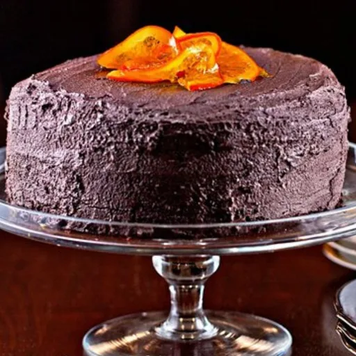 Tarta de Capas de Chocolate y Naranja